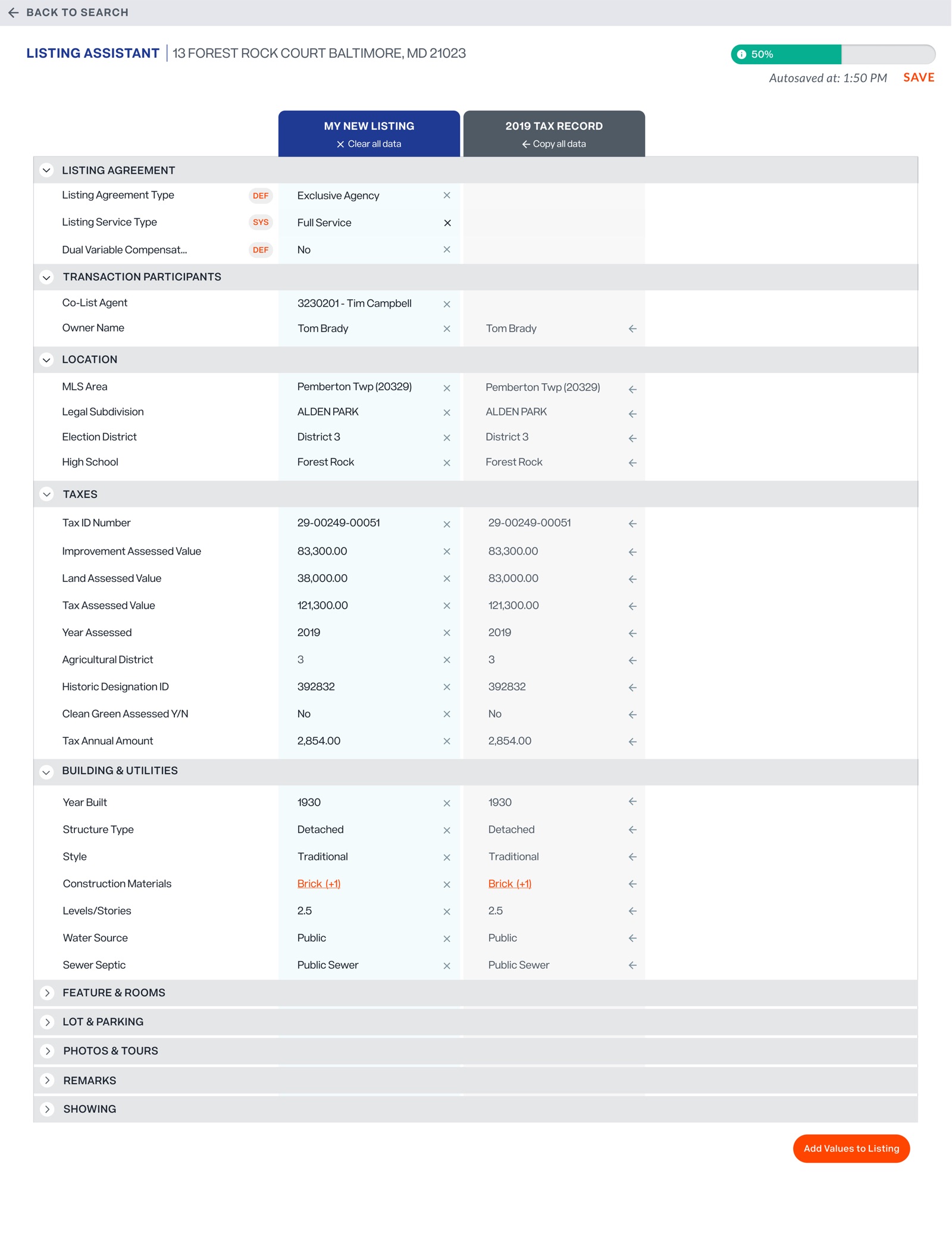 Listing Assistant Compare 1